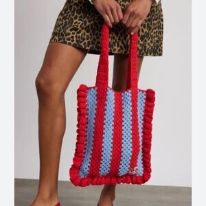 Damson madder crotchet bag